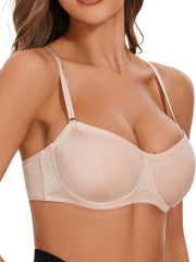 Breathable Mesh Unlined Wireless Bra