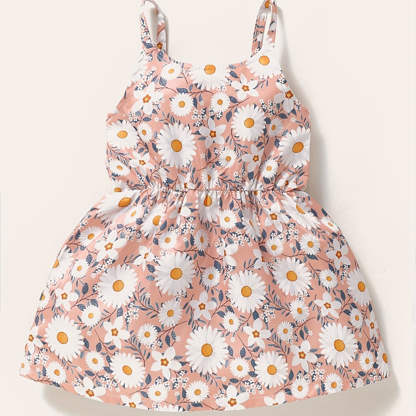 Baby Girls Floral Sleeveless Cami Dress for Summer