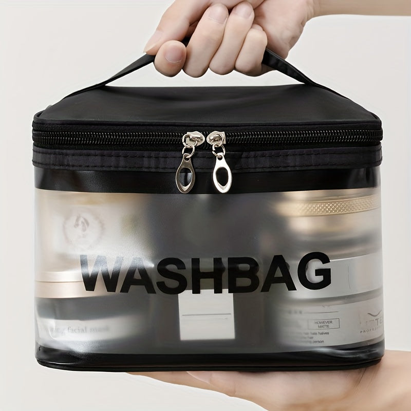Transparent PVC Waterproof Makeup Bag Women's Travel Toiletry Bag