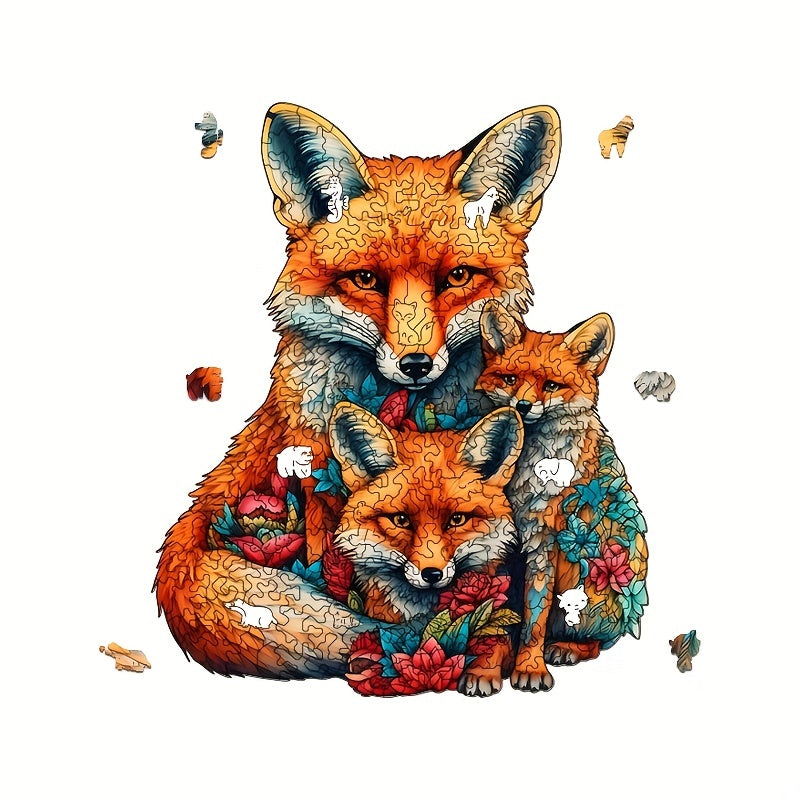 Animal Shaped Wooden Jigsaw Puzzle Toy for Adults