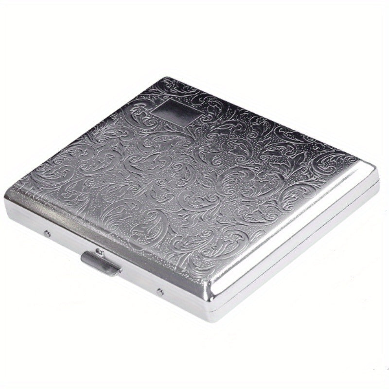 18pcs Printed Metal Cigarette Case Anti Pressure Storage Box For Men