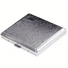 18pcs Printed Metal Cigarette Case Anti Pressure Storage Box For Men