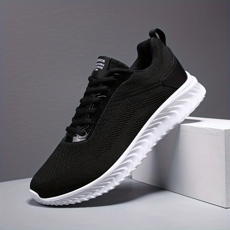 Men's Lightweight Knitted Sneakers for Running in Spring and Summer