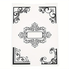 Floral Pattern Printed Plastic Embossing Folder for DIY Scrapbooking