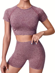 Women's 2-Piece Casual Yoga Set High Stretch Sports Suit