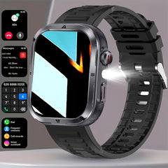 Smart Watch HD Display Fitness Calls LED Light iPhone Android