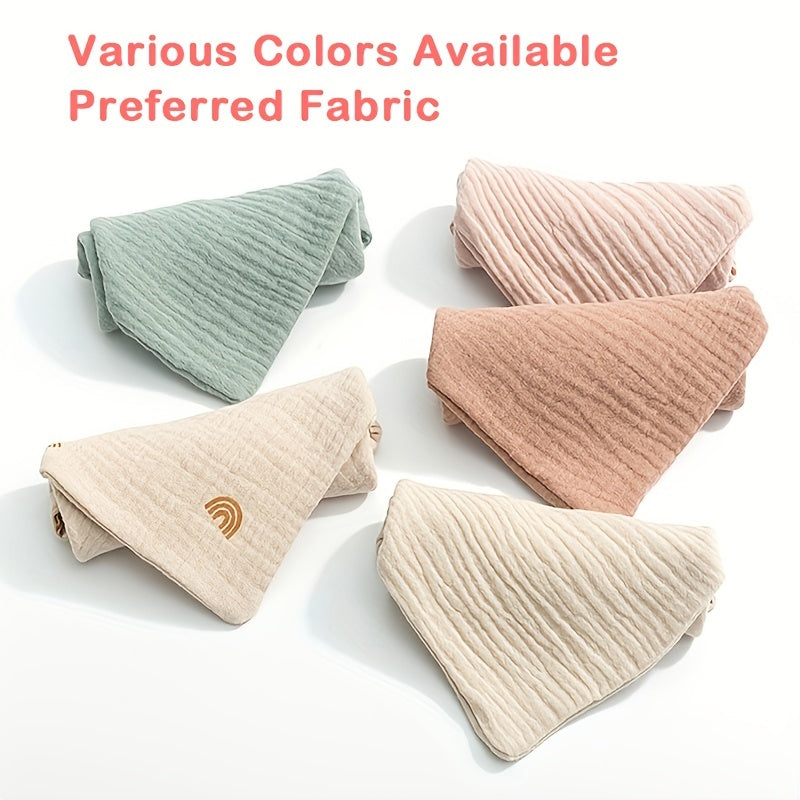 5pcs Soft Cotton Gauze Baby Towels for Newborns