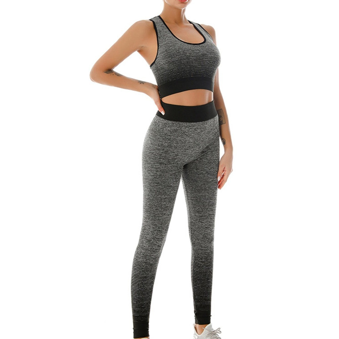 Gradient Sports Bra & High Waist Yoga Leggings Set