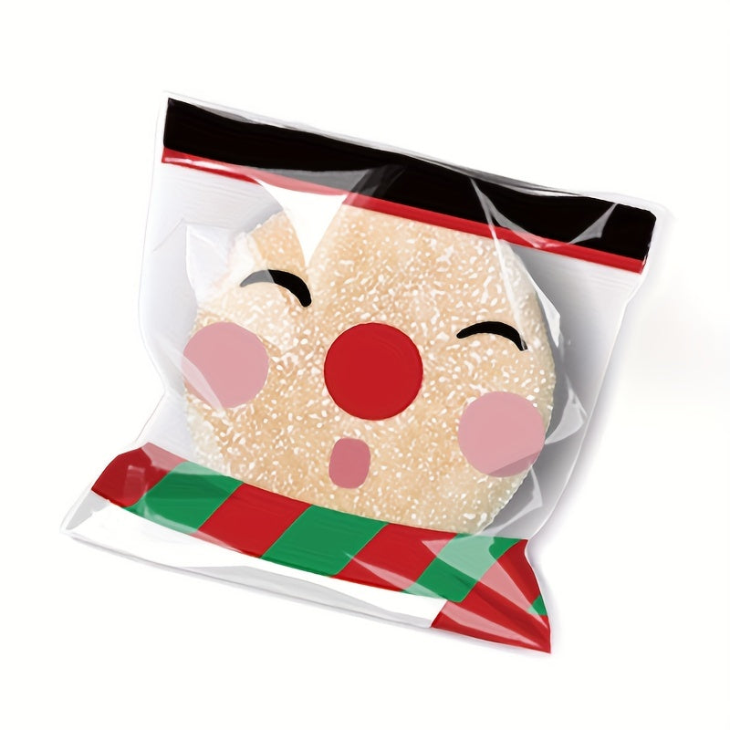 100pcs Christmas Snack Cookie Bags for Cookie Packing