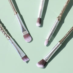 5pcs Makeup Brush Set - Eyeshadow Brush, Blush, Concealer, Foundation