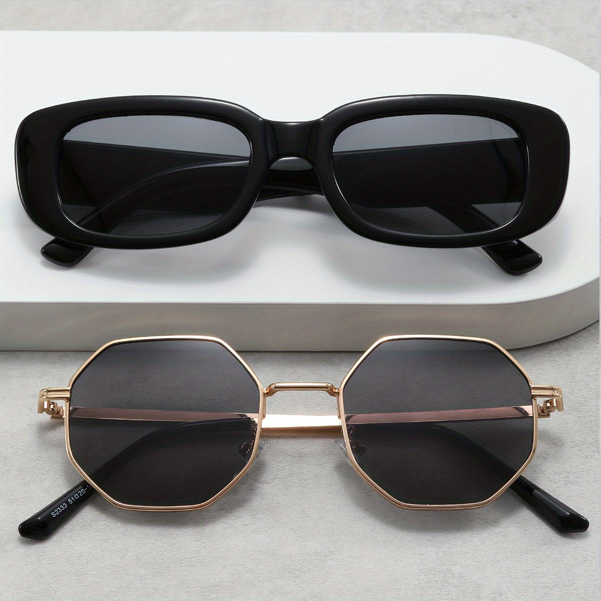 Men's Small Frame Sunglasses UV Resistant Decorative Accessories