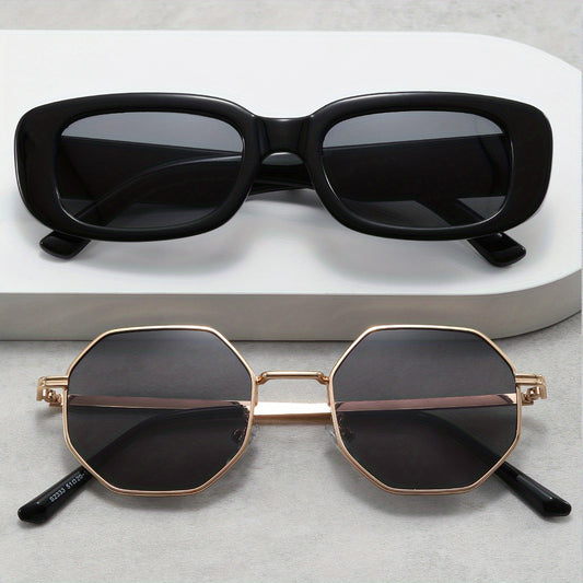 Men's Small Frame Sunglasses UV Resistant Decorative Accessories