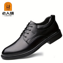 Men's Derby Shoes Lace up Front Dress Shoes For Men Business Formal Wedding