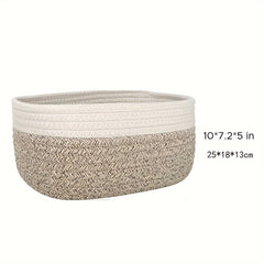 Rope Weaving Desktop Storage Basket Miscellaneous Items Cosmetics Clothing