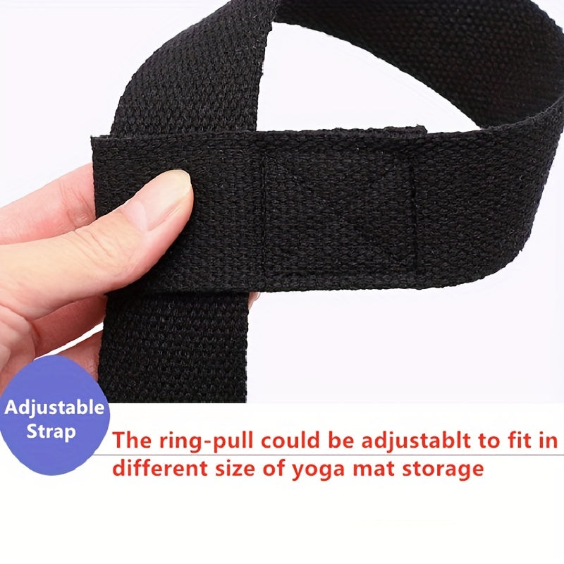 Adjustable Yoga Mat Strap for High Sweat Absorption