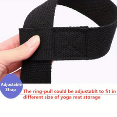 Adjustable Yoga Mat Strap for High Sweat Absorption