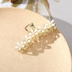 Rhinestone Flower Hair Claw Hair Clip for Women Girls