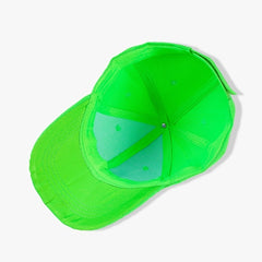 Hip Hop Fluorescent Baseball Cap Green Lightweight Dad Hats Unisex