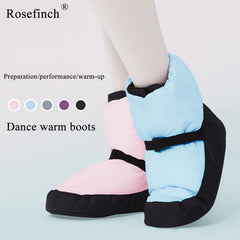 ROSEFINCH Girl's Dance Warm Boots Shock Absorption PU Sole Shoes