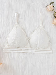 2pcs Lace Wireless Bras Comfy Intimates Bra Women's Lingerie