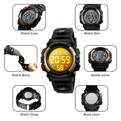 Moment Beauty Kids Digital Sports Watch Waterproof Chronograph