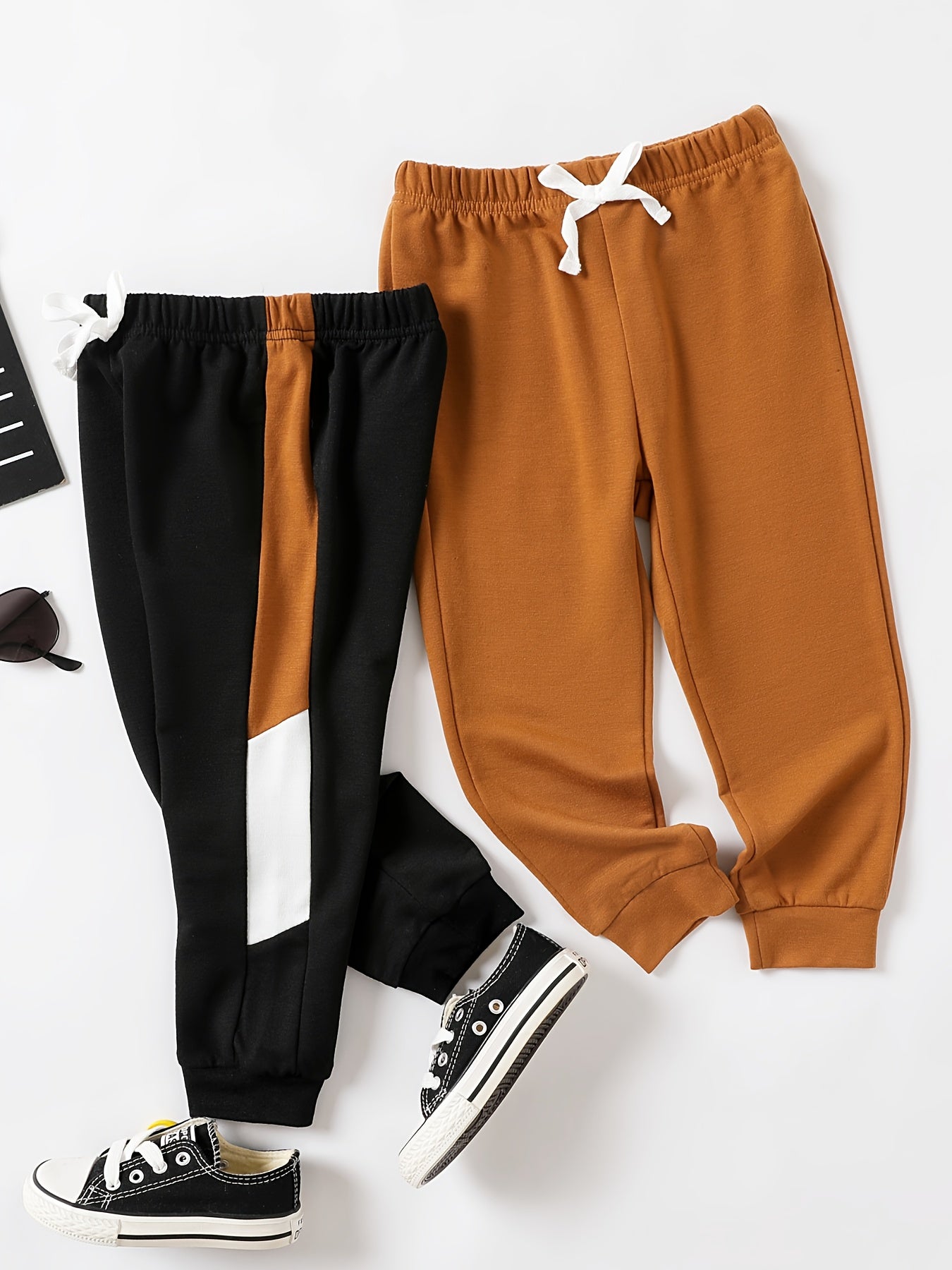 Boys Active Drawstring Sweatpants Quick Drying Jogger Pants