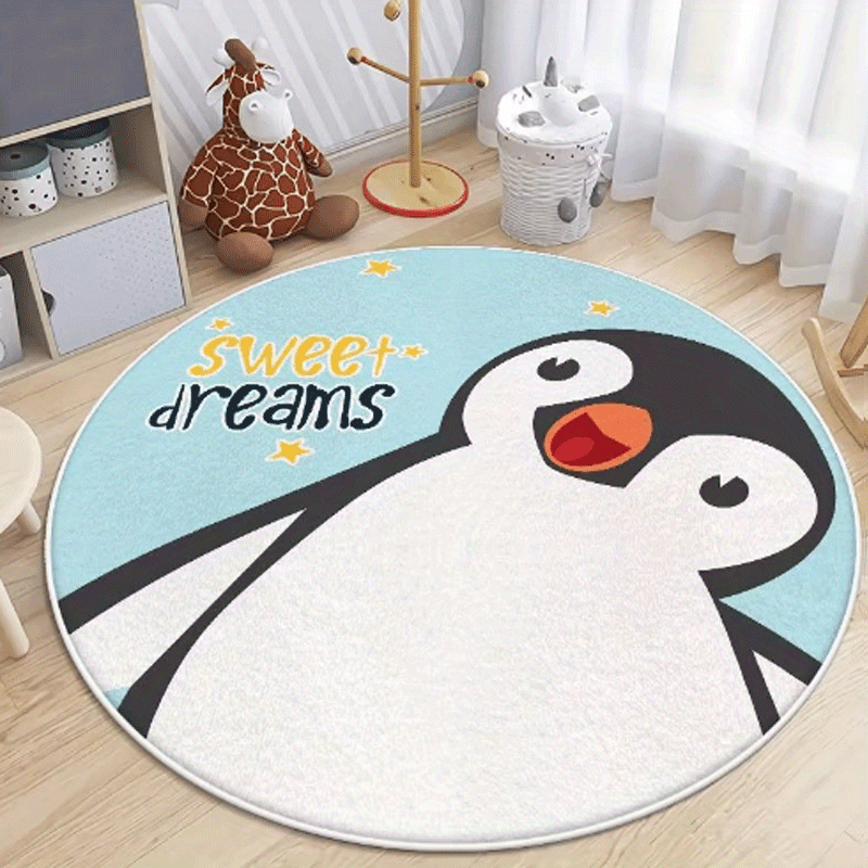 Kids Cartoon Carpet Soft Wool Crawling Mat