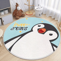 Kids Cartoon Carpet Soft Wool Crawling Mat