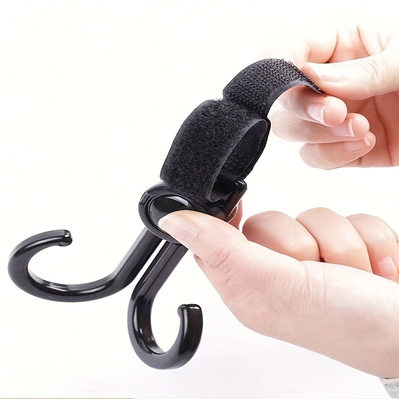 2pcs Car Hooks, Multifunctional Organizer for Bag and Grocery, Black