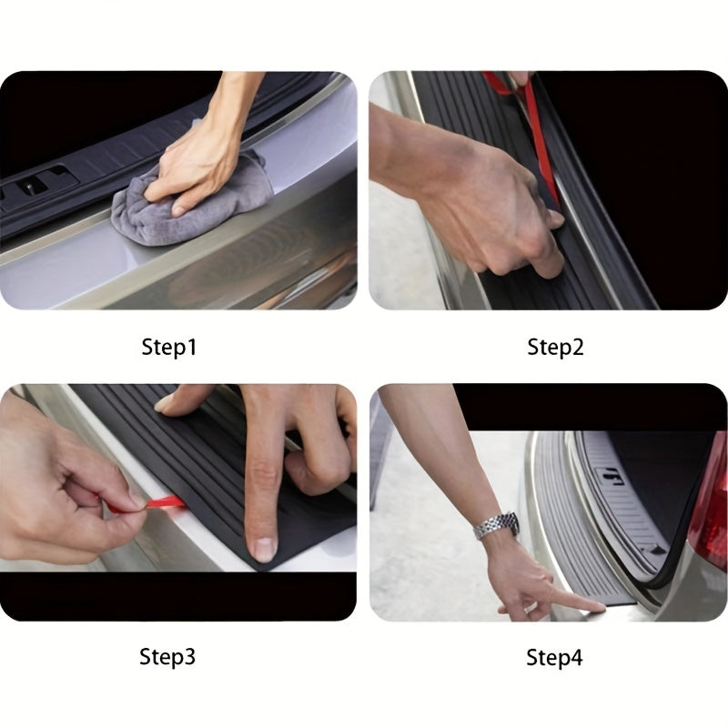 Universal Car Trunk Protection Strip Rubber Sealant Guard Trim Pad