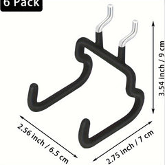 6pcs Nail Plate Drilling Racks Nail Plate Hanging Hooks Nail Plate Storage Rack