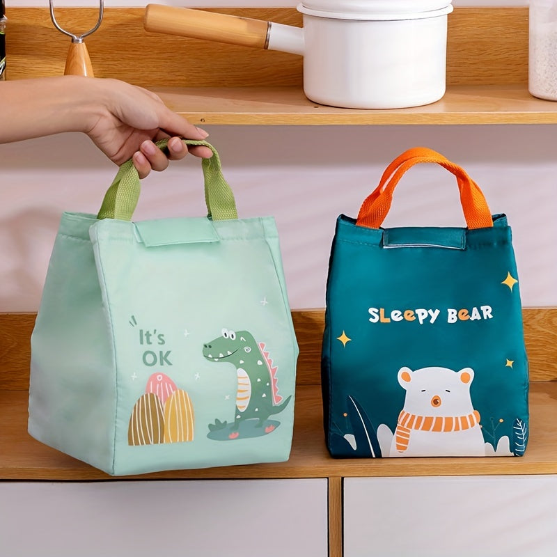 Dinosaur Lunch Bag Waterproof Durable Tote for Work School