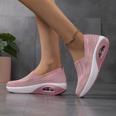 Women's Air Cushion Chunky Sneakers Slip on Running Shoes