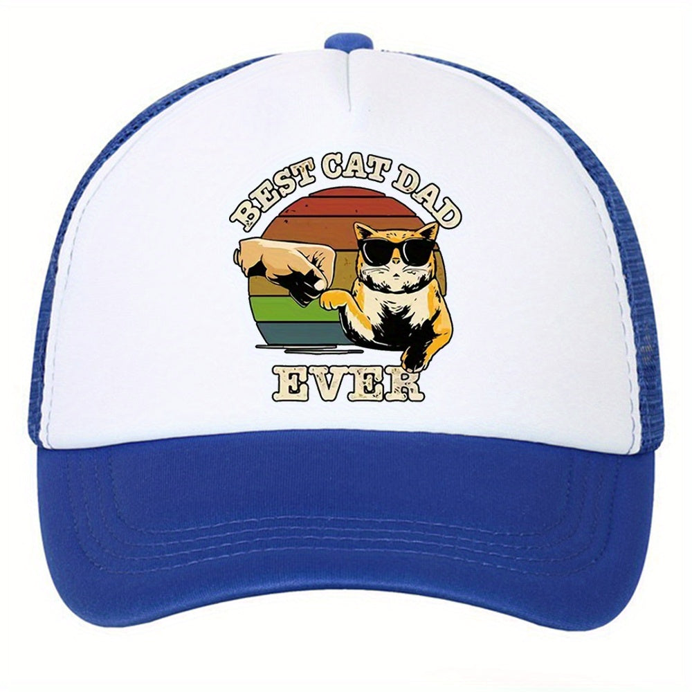 Sunshade Baseball Cap Print Hip hop Sun Hat Mesh Hat