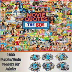 1000pcs 80s Classic Film Puzzle Family Fun Educational Puzzle