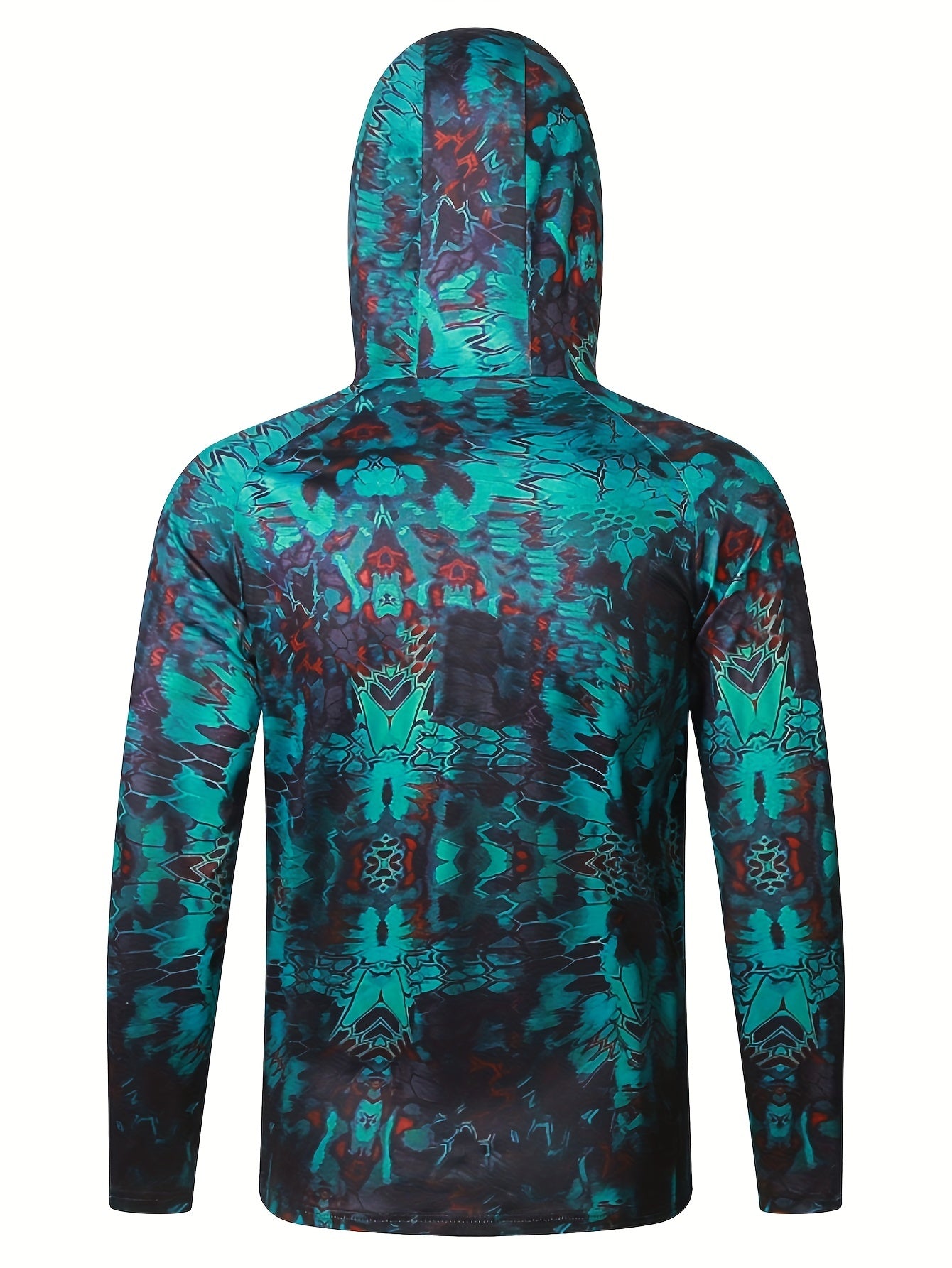 Men's UPF 50 Sun Protection Hooded Shirt Active Vintage Graphic