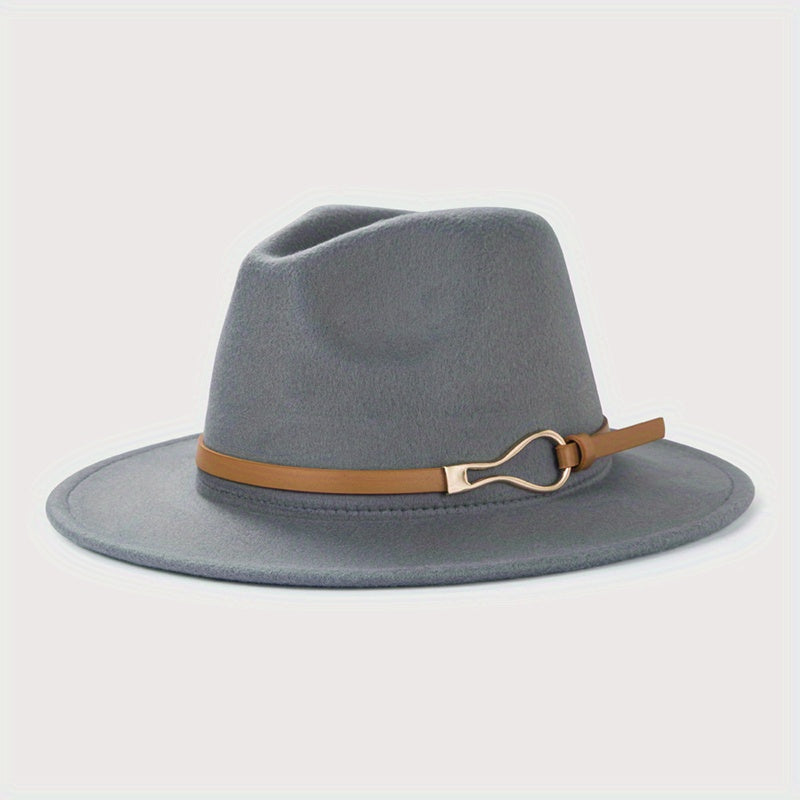 Vintage Wide Brim Felt Hat Unisex Sun Hats
