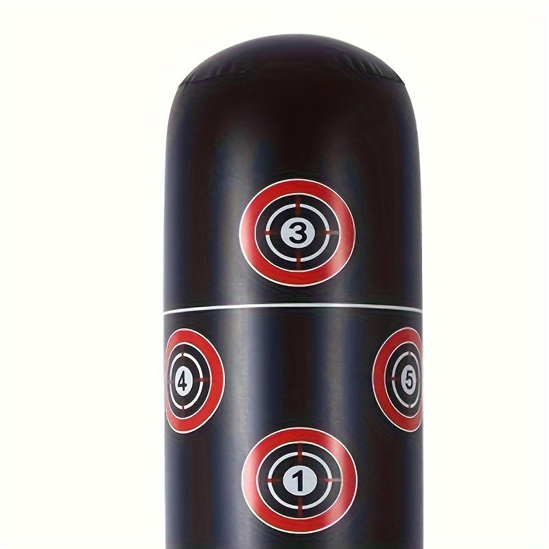 1pc Inflatable Boxing Column 1.6m Boxing Sandbag w/ Inflator