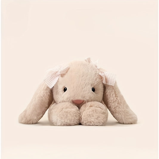 Adorable Stuffed Rabbit Toy with Bow - 35cm Plush Doll
