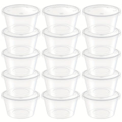 50pcs 2.4 oz Mucus Foam Ball Storage Container with Lid