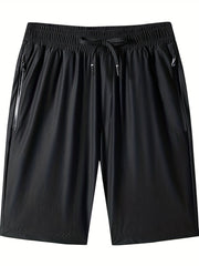 Comfy Stretch Elastic Waist Drawstring Men's Shorts for Summer