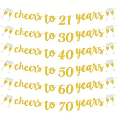 40th Gold Happy Birthday Theme Set for Boys Party