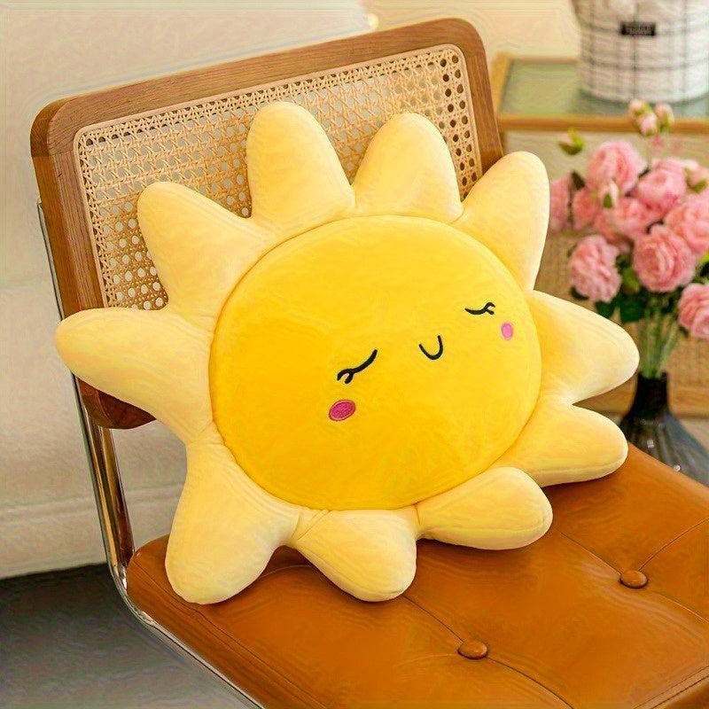 Leisure Style Sunflower Plush Toy Smiling Face Soft Plush Material Mixed Colors