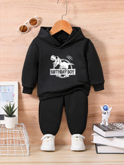BIRTHDAY BOY & ROARING DINOSAUR Print Kids Outfit