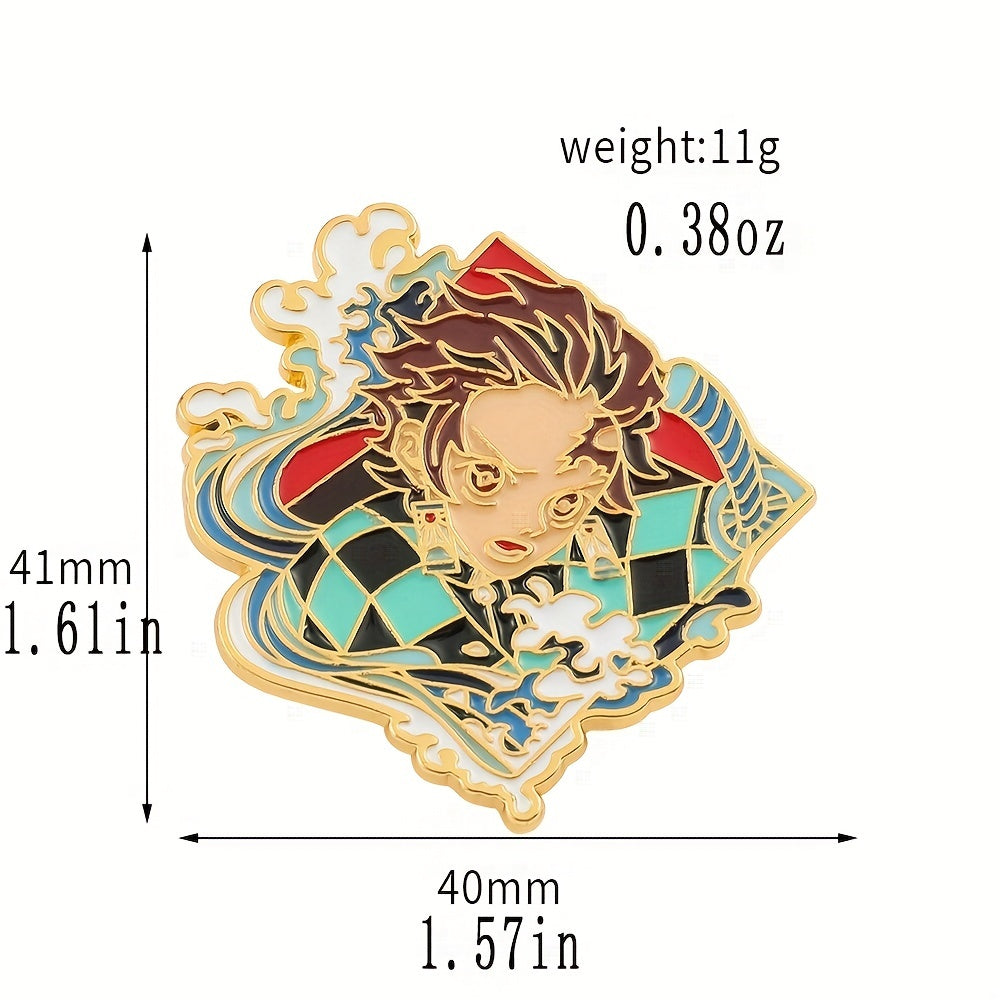 Anime Cartoon Character Metal Enamel Brooch For Girls