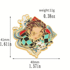 Anime Cartoon Character Metal Enamel Brooch For Girls