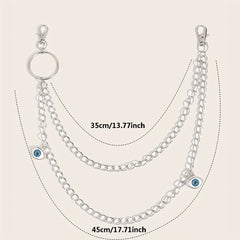 Punk Devil's Eye Waist Chain Hip Hop Pendant Belt Women Accessories
