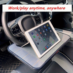 Car Laptop Mount Steering Wheel Tray Sturdy Car Eating Tray