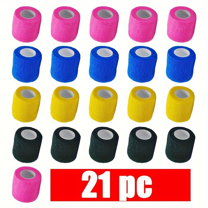 21pcs Sports Elastic Bandage Non Woven Tape