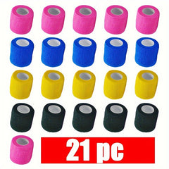 21pcs Sports Elastic Bandage Non Woven Tape